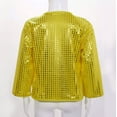 thumbnail image 5 of Mercatoo Sparkly Sequin Jacket for Girls Bamber Open Front Cardigan Coat Long Sleeve Lightweight Outwear Kids Glitter Clothes, 5 of 8