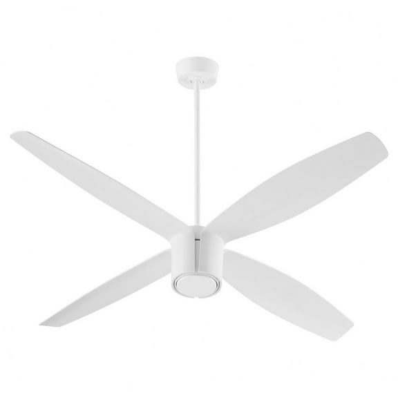 3-116-6 Oxygen Lighting Samaran - 4 Blade Ceiling Fan-14 Inches Tall and 60 Inches Wide-White Finish