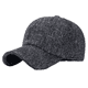 thumbnail image 1 of Gorra de béisbol con punta de tweed de lana térmica de invierno para hombre, 1 of 5