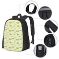 thumbnail image 2 of Balery Armadillo Floral Mochila para hombre y mujer - Tela Oxford 600D resistente - Gran capacidad, resistente al agua, ideal para la escuela, viajes y senderismo, 2 of 6