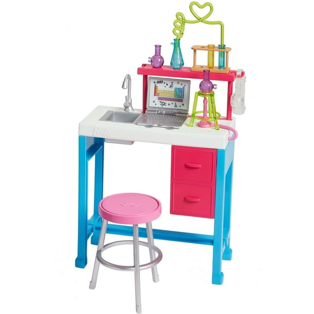 Barbie Career Science Lab Playset With Workspace Accessories