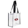 thumbnail image 1 of Littlearth Tote Unisex Para Adultos Nfl San Francisco 49Ers, Transparente, Cuadrado, Para Estadio, Transparente, 11.5" X 5.5" X 11.5", 1 of 3