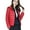 Red XL, variant on Winter Down Coat Thin Padded Hood Mid Length Full Zipper Windproof Plus Size Long Sleeves Pockets Warm Daily Wear Outwear Cotton Jacket