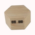 thumbnail image 3 of Wooden Hexagonal Shaped Storage Box Jewelry Box Wedding Gifts Favors Box Holder, 3 of 9