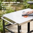 thumbnail image 4 of Outsunny Outdoor Grill Cart, Pizza Oven Stand with Stainless Steel Tabletop, 4 of 10