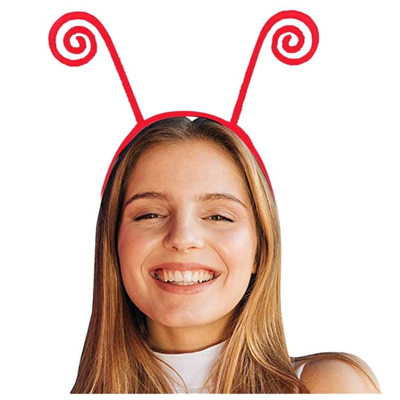 siminsem UniAntenna Headband Alien Bopper Headpiece Funny Springy Novelty Party Accessory for Halloween Festival One Size, Red,One Size
