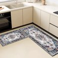 thumbnail image 5 of Kitchen Rugs Sets of 3 Non Slip Washable Kitchen Mats for Floor, Waterproof Kitchen Runner Rug, Floor Mat Carpet for Entryway, Laundry, Sink, Hallway, Bathroom, 5 of 12