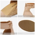 thumbnail image 3 of Dream Pairs Women's Sandals Nude Pu Platform Wedge Sandals Flat Platform Shoes Summer Comfort Size 9 B(M) US, 3 of 7