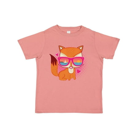 

Inktastic Fox Beach Sunglasses Gift Toddler Toddler Girl T-Shirt