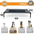 thumbnail image 4 of K&H Pet Products Original Pet Cot Elevated Dog Bed Charcoal/Black Mesh Large 42 X 30 X 7 Inches, 4 of 10
