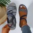 thumbnail image 4 of Dakaela Womens Hiking Walking Sandals Comfortable Athletic Quick Drying Summer Beach Water Shoes with Hook And Loop Straps Size 6-10 Blue, 4 of 8