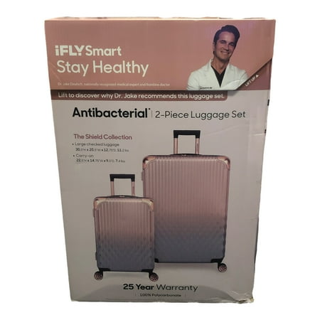 iFLY Smart Shield Collection Antibacterial Travel Set  2 Piece  Rose Gold