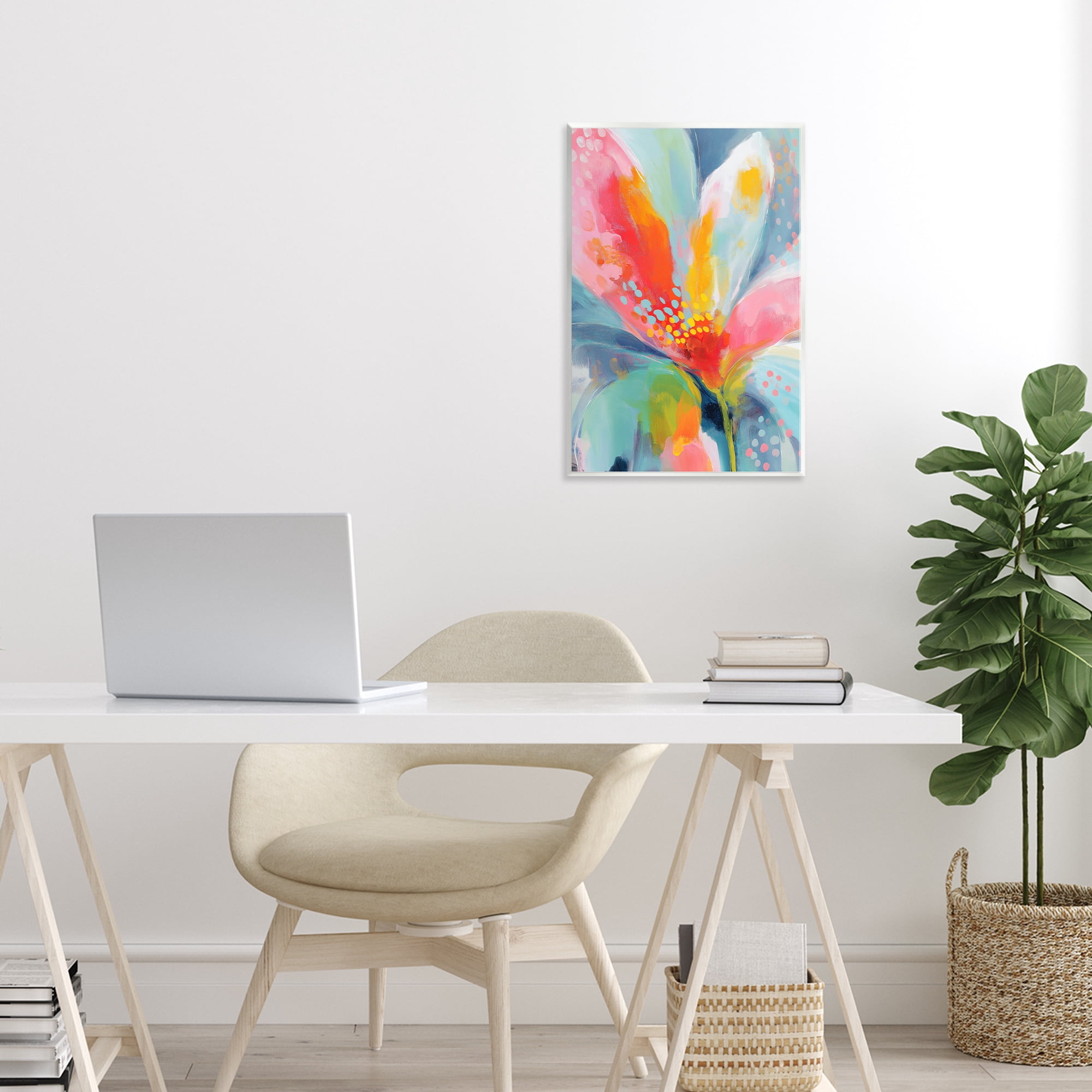 Stupell Industries Dotted Bloom Expression Wall Plaque Art, design by Chromatic Storm Studio