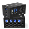 thumbnail image 1 of 8K60Hz 4K120Hz et Displayport Double Moniteur KVM Switcher, 1 of 6