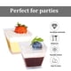 thumbnail image 3 of Mini vasos cuadrados de plástico para postre, 10 Uds., vaso de plástico transparente para aperitivos Parfait de 200ML para postres, aperitivos, helados WD.WDQZL Hogar, 3 of 5