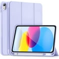 thumbnail image 1 of KOMI for iPad 10th Generation Case 2022 with Pencil Holder, iPad 10.9 Inch Case [Support Touch ID] Flexible TPU Back Shell Smart Trifold Stand Protective Cover, Auto Wake/Sleep, 1 of 5