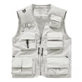 thumbnail image 5 of RYDCOT Women Mesh Breathable Outdoor Quick Dry Cargo Fishing Travel Vest with Multiple Pockets Beige, 5 of 6