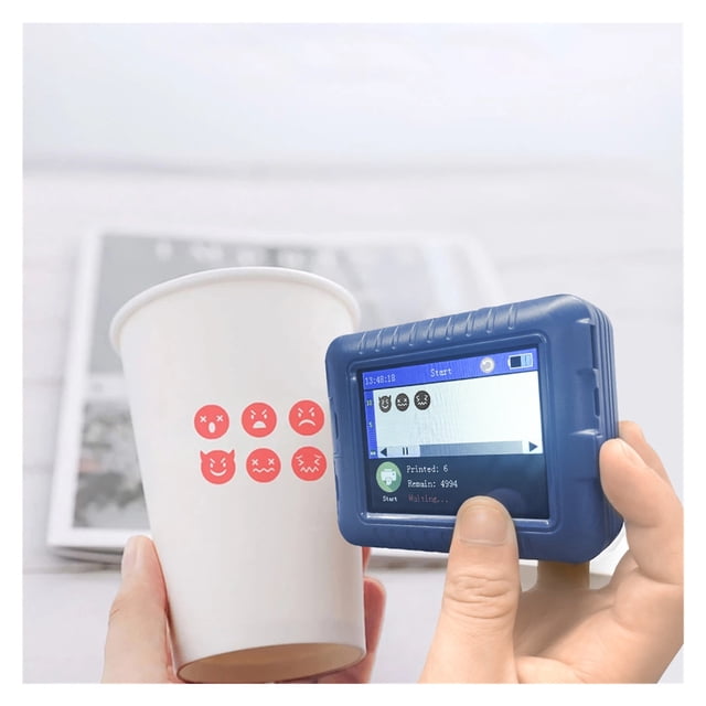 Printer Jet, Handheld Portable Small Inkjet Printer Handheld 2D Barcode Batch Code Sign Mini Smart Printer ,Fast Printing