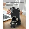 thumbnail image 4 of Compatible with Realme GT Master Edition Case Silicone TPU Plating, Realme GT Master Edition Cases Cute Astronaut Pattern Phone Case with Stand (Black), 4 of 13