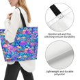 thumbnail image 3 of Fotbe Colorful Mushrooms Bolsa Tote Estética de Lona con Estampado para Mujer - Bolsa Reutilizable de Hombro Casual para Vacaciones, Compras, Trabajo y Gimnasio, 3 of 8