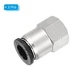 thumbnail image 3 of Unique Bargains 2 Pcs 3/8 Inch OD Tube to 1/8 Inch NPT Female Thread Push to Connect Fittings, 3 of 7