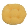 thumbnail image 1 of Cojín redondo de 40 cm Zulema Cojín de suelo Cojín decorativo para sofá Amarillo Funda de cojín de asiento de silla, 1 of 5