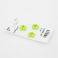 thumbnail image 2 of La Vogue 2‑Hole Button, Green, 15 mm — Sew‑On Craft & Apparel Notion, 2 of 2