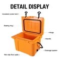 thumbnail image 3 of HomePerch 25QT Portable Cooler, Insulated Hard Cooler with Bottle Opener & Cup Holder, Leakproof Ice Chest for Camping, Beach, Travel, Fishing, Outdoor Cooler Box Orange, 3 of 8