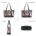 thumbnail image 6 of FORMRS Canvas Laptop Tote Bag for Women with 15.6" Computer Compartments Shoulder Handbag, Orange Geometric, 6 of 7