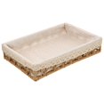 thumbnail image 1 of 1pc Simulated Rattan Woven Desktop Storage Basket Desktop Basket Organizer, 1 of 3