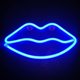 thumbnail image 3 of Letrero de neón con forma de labio, aplique de pared, decoración de dormitorio, luces de neón LED con pilas o USB, lámparas de neón con forma de labio, letreros luminosos para bar, dormitorio infantil, 3 of 3