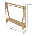 thumbnail image 2 of Mini Doll Clothes Rack Miniature Clothes Wood Display Stand Doll House Garment Rack Decor, 2 of 7