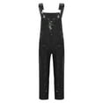 thumbnail image 3 of YEAHDOR Kids Girls Casual Metallic Overalls Wide Shoulder Straps Sequins Jumpsuit Romper Carnival Outfit Black 8, 3 of 7