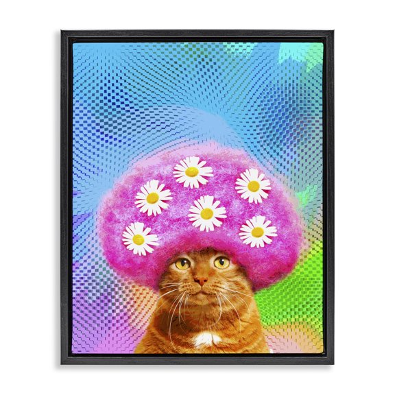Stupell Industries Contemporary Black Floating Frame Canvas Art, 17 x 21, by Michael Quackenbush