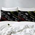 thumbnail image 3 of Geometric Honeycomb Fitted Sheet Queen,Red and Yellow Striped Bed Set for Kids,Ombre Grey Hexagonal Bedding Set,Neon Lights Gradient Stripes Bed Sheets 3 Pcs with 2 Pillow Cases （No Top Sheet）, 3 of 5
