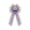 Purple, variant on Blue Blue Faux Linen Ribbon Bow For Easter Decoration Gift Wrapping And Holiday Home Accent