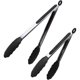 thumbnail image 1 of 9 and 12-inch set CDQ Cooking tongs with silicone tips, 1 of 5