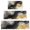 Black and Gold, variant on Blue Gold Marble Pattern Kitchen Rugs Sets Of 3,Kitchen Runner Rugs Non Skid Washable,Decorative Kitchen Floor Mats for Kitchen,Sink,Laundry,17"x30"  17"x47"   17"x59"