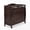 Brown, variant on ELLEGHT 3-Drawer Dresser Changer, Changing Table, Nursery Dresser with Safety Belt, Guardrails & Changing Top for Baby Nursery in Gray