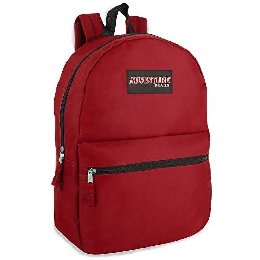 24 pack Solid Color 17 inch Backpacks in Black, Navy Blue, Gray, Red ,Hunter Green