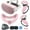 pink, variant on Compatible with Oculus Quest 2 Silicone Case Accessory with VR Case Cover, Silicone VR Face Cover Pad and Touch Controller Grip Cover Compatible with Quest 2, Disposable Eye Cup (Dark Green)