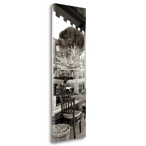San Francisco Cafe Pano - 3 By Alan Blaustein, 16" x 47" Fine Art Giclee Print on Gallery Wrap Canvas, Ready to Hang