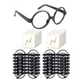 thumbnail image 1 of 16 Gafas de Mago con Redondo Sin Lentes y Tatuajes para NiñOs Halloween, Fiesta de Disfraces, 1 of 5