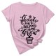 thumbnail image 1 of Camiseta de manga corta con estampado bonito para el día del maestro y cuello redondo suelto a la moda para mujer Pompotops hfajkhk137953, 1 of 7