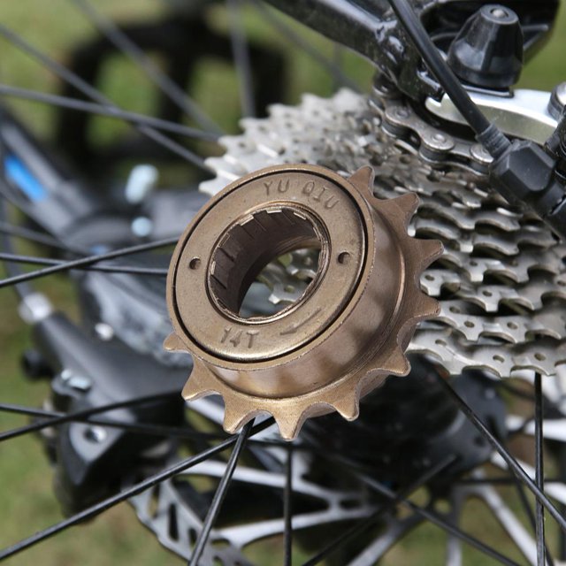 Bicicleta de rueda libre Cassette de ciclismo 12 14T bicicleta volante único velocidad bicicletas eléctricas rueda libre FLhrweasw Nuevo