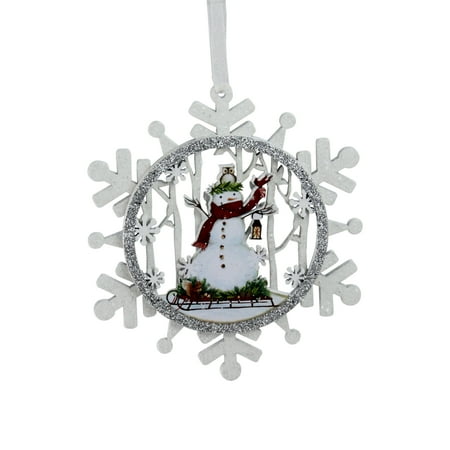 Snowman Snowflake Ornament Roman 5