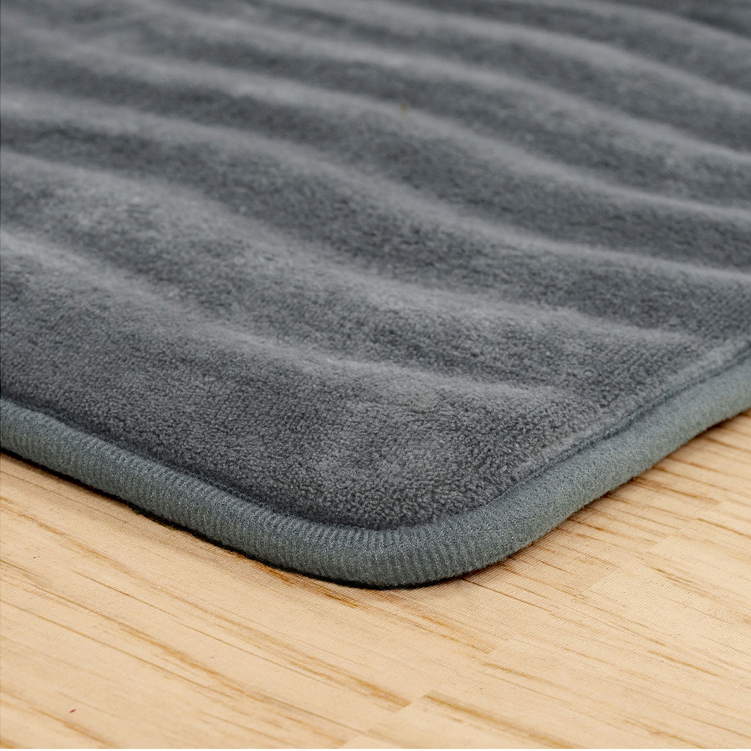 Somerset Home 2 Piece Memory Foam Bath Mat Set - Platinum