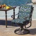 thumbnail image 5 of ARDEN Midback Outdoor Patio Chair Cushion, 2 Pack, 18 x 16.5, Rain-Proof Seat Pad, Fade-Resistant Outdoor Cushion Sapphire Aurora Blue Damask, 5 of 12