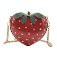 thumbnail image 3 of fenteer Girls Strawberry Purse Casual Cute Clutch Evening Bag Wallets Pouch Fruit Shaped, 3 of 8