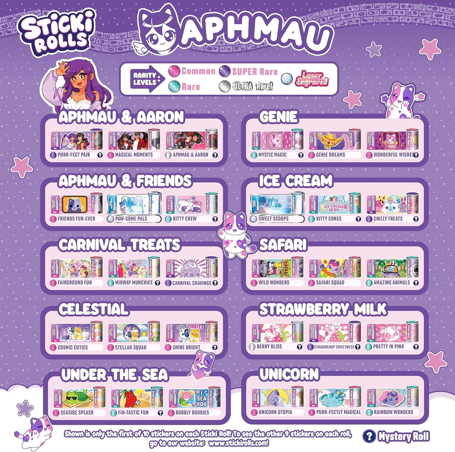 Sticki Rolls x Aphmau Pendant & Bracelet Set Limited Edition